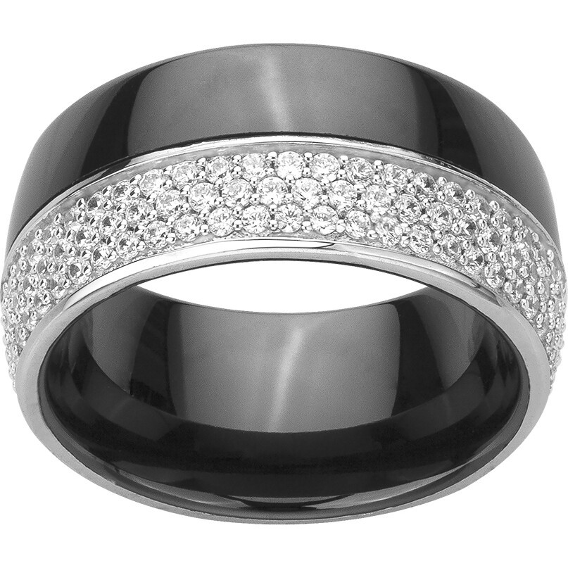 Bague Blanc Mat Phebus Femme en Argent