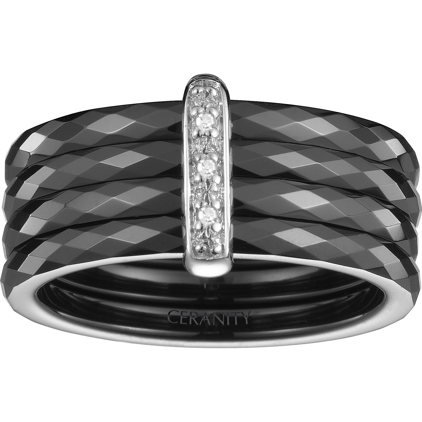 Bague Ébène Phebus Femme en Argent