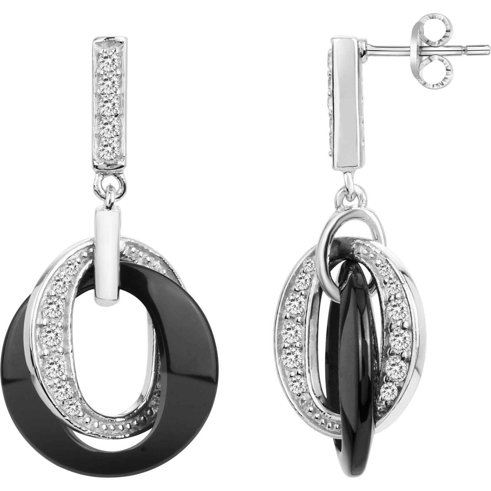 Boucles d'oreilles Byzantium Phebus Femme en Argent