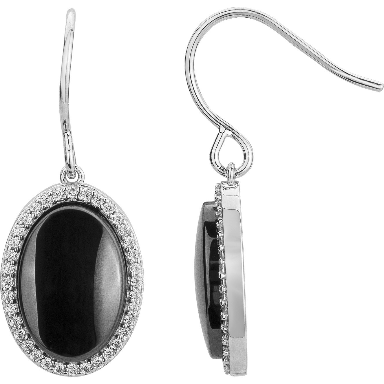 Boucles d'oreilles Cristallin Phebus Femme en Argent