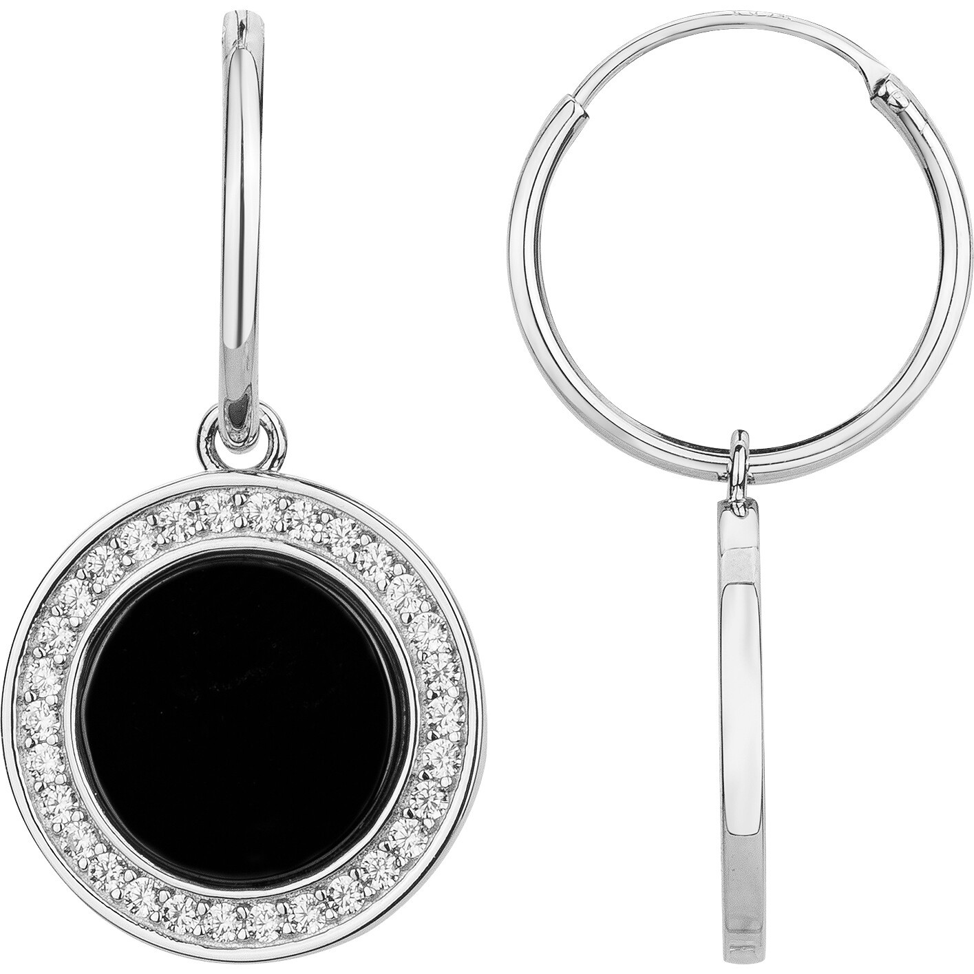 Boucles d'oreilles Éternité Phebus Femme en Argent