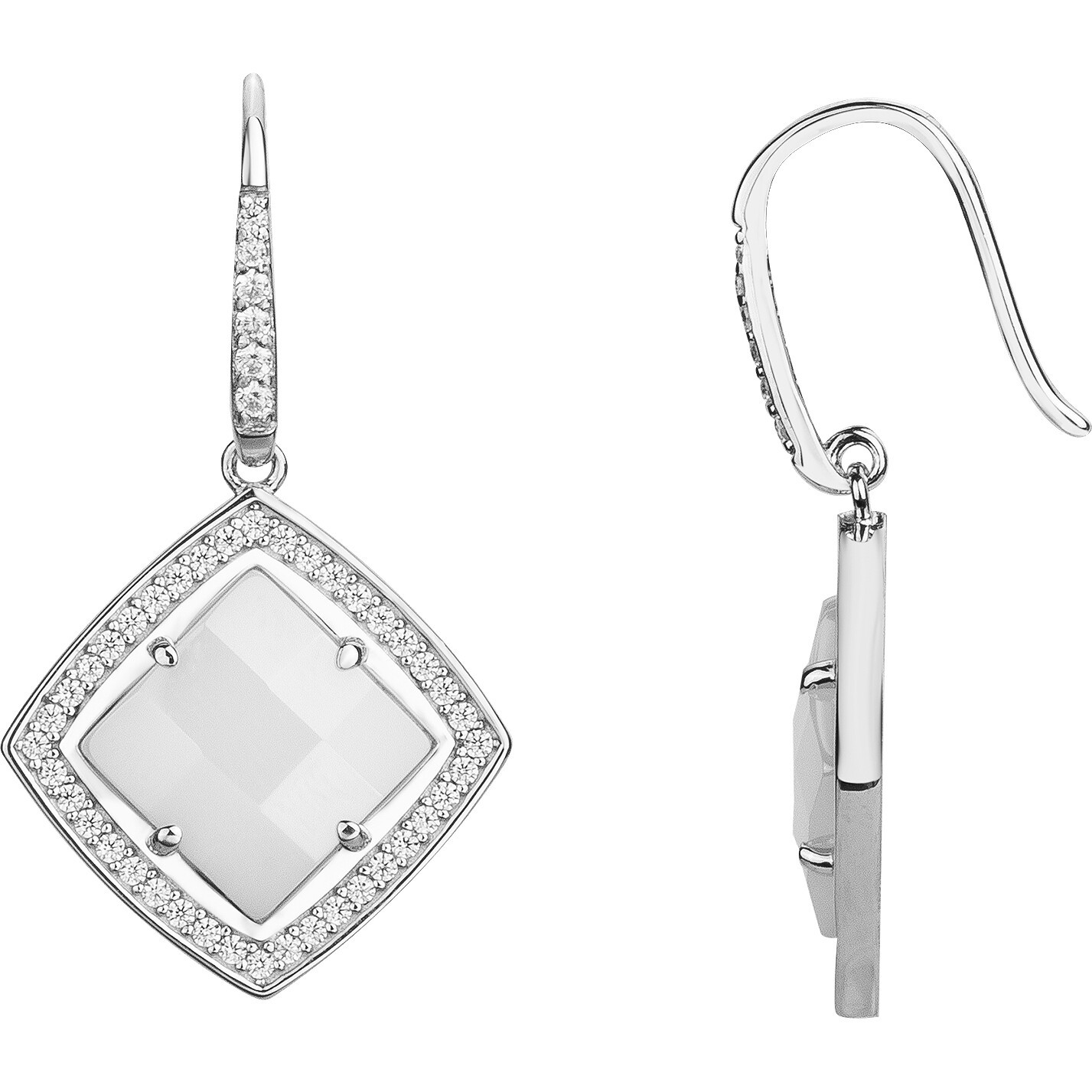 Boucles d'oreilles Grès Phebus Femme en Argent