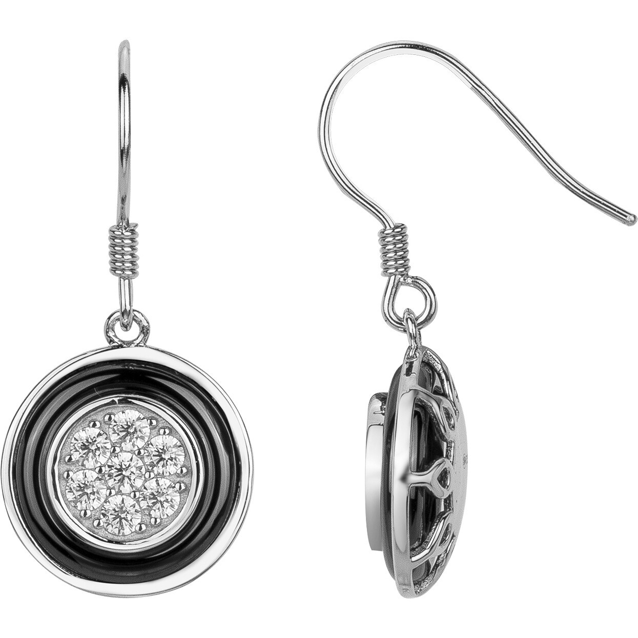 Boucles d'oreilles Urne Phebus Femme en Argent