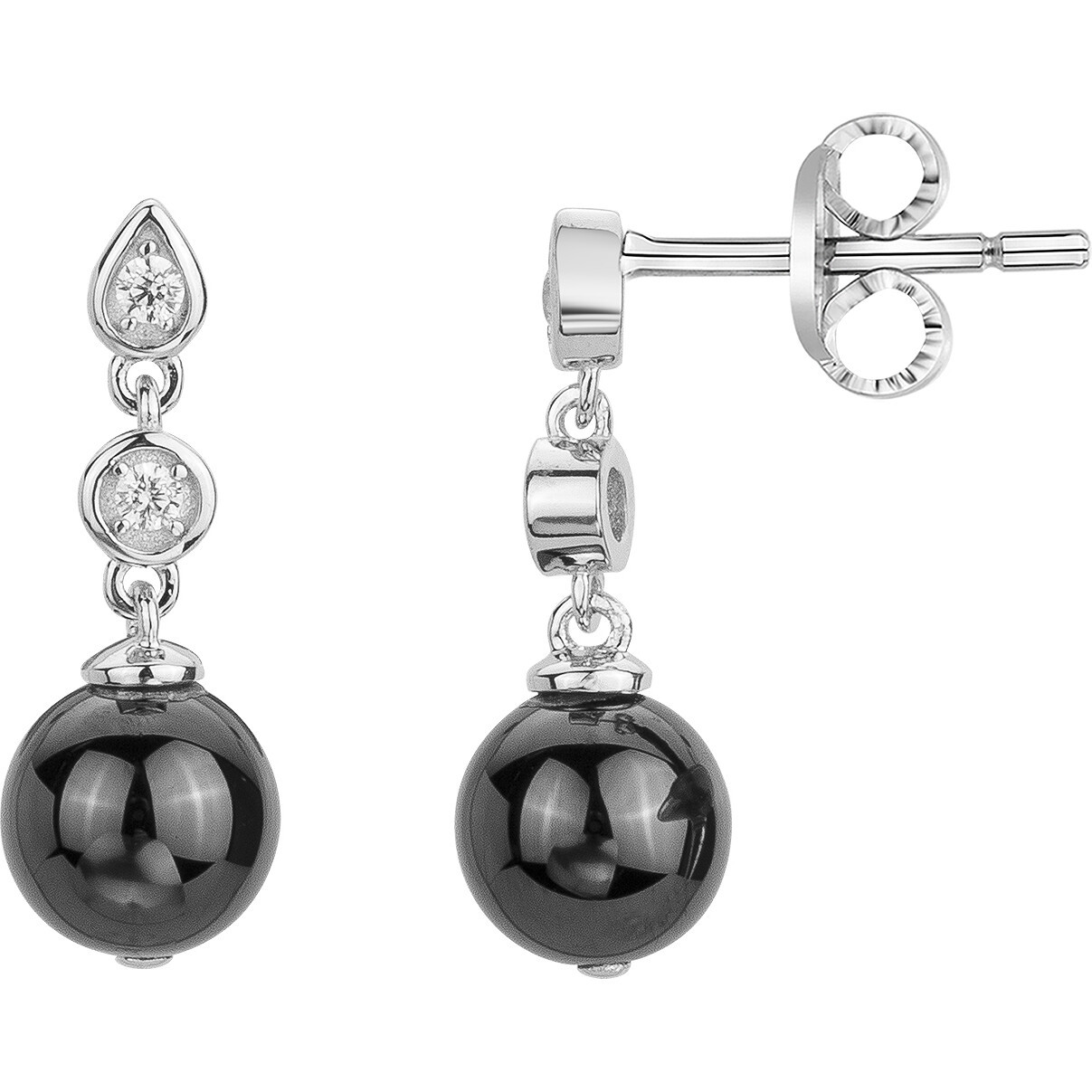 Boucles d'oreilles Tang Phebus Femme en Argent