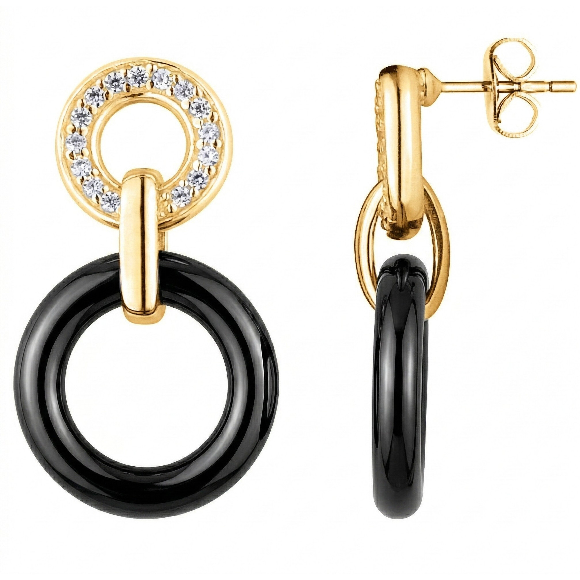 Boucles d'oreilles Cretan Phebus Femme en Plaqué Or