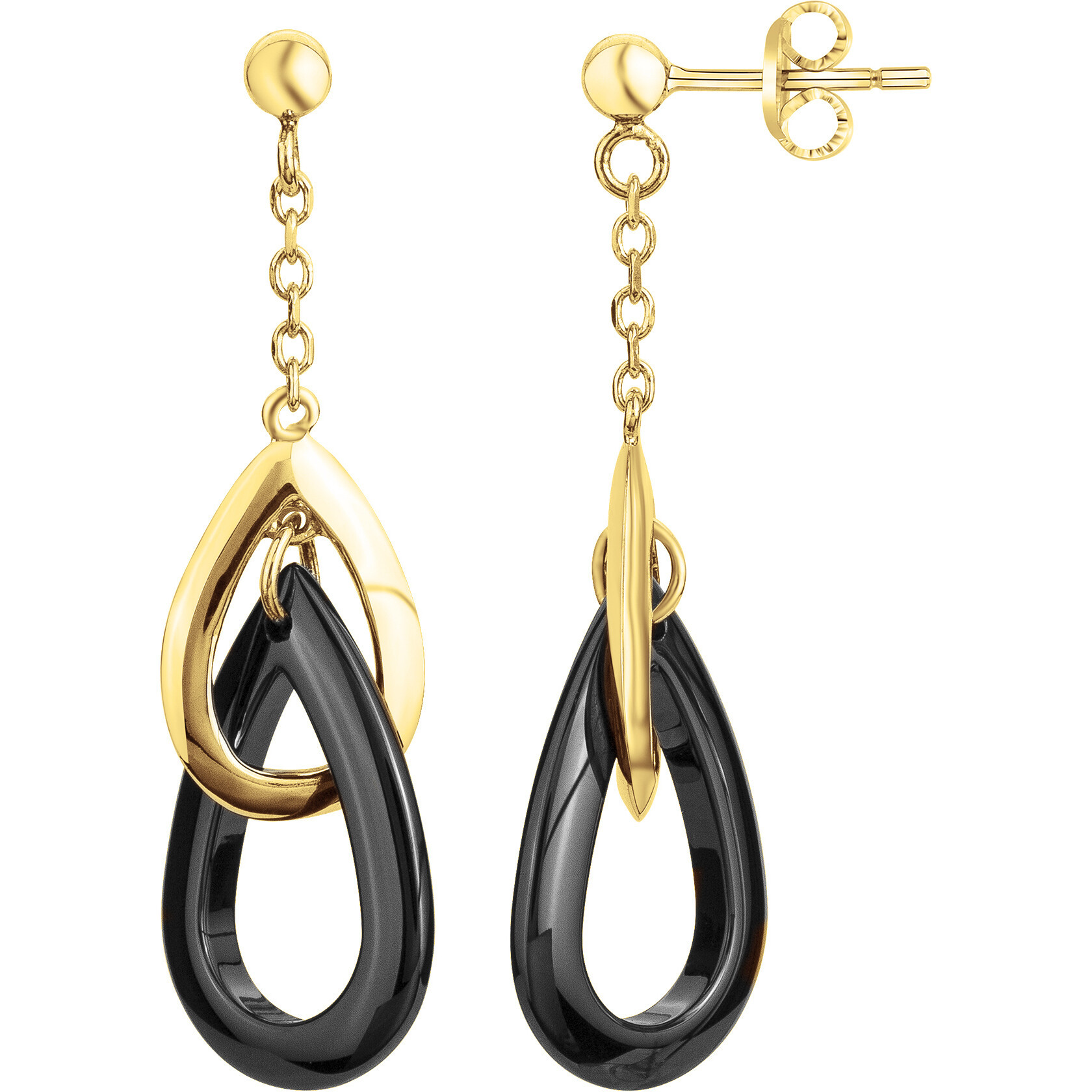 Boucles d'oreilles Soie Phebus Femme en Plaqué Or