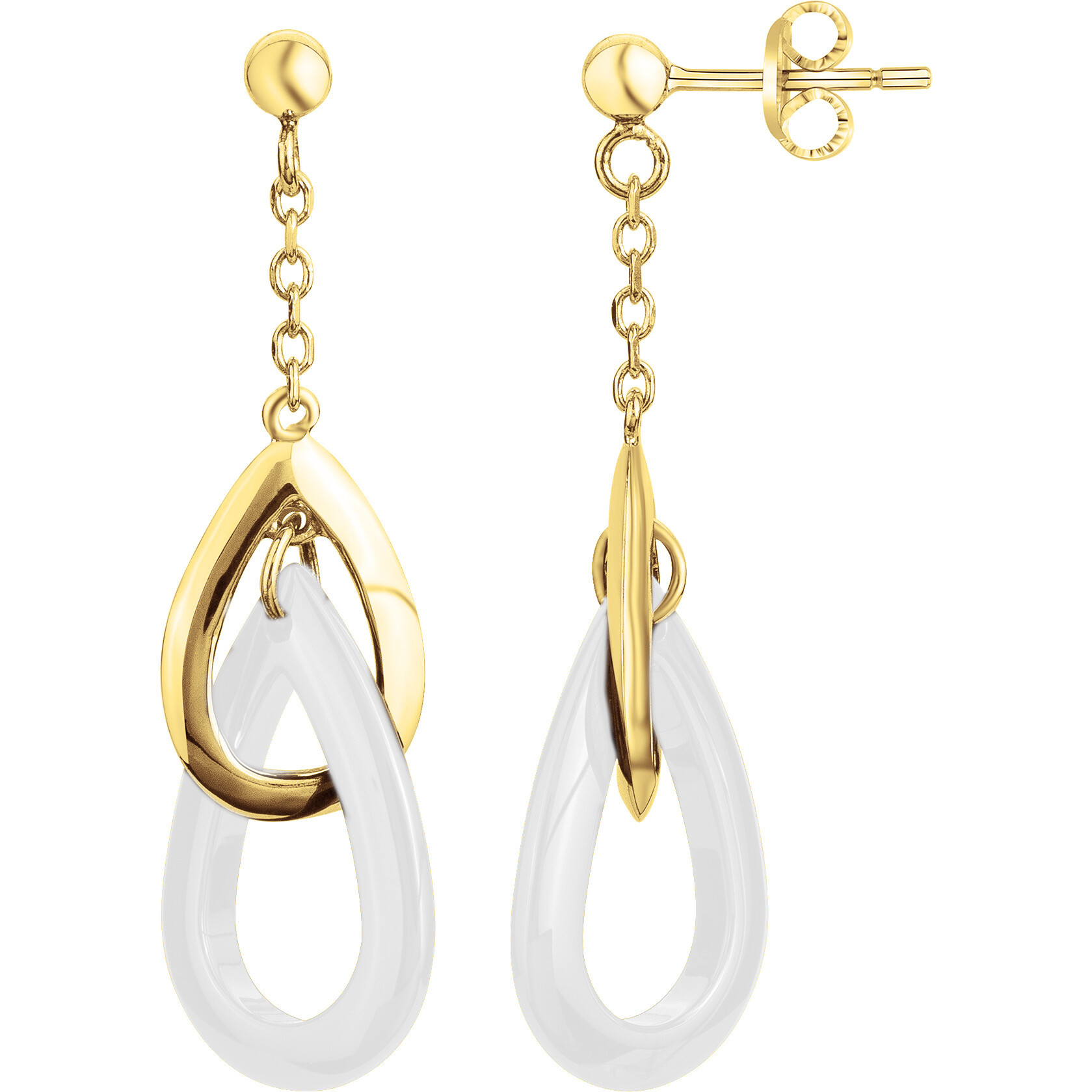 Boucles d'oreilles Soie Phebus Femme en Plaqué Or