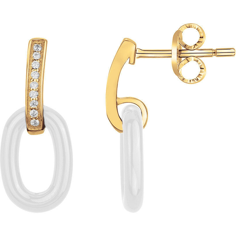 Boucles d'oreilles Silice Phebus Femme en Plaqué Or