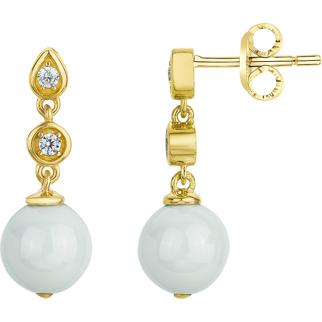 Boucles d'oreilles Vallauris Phebus Femme en Plaqué Or