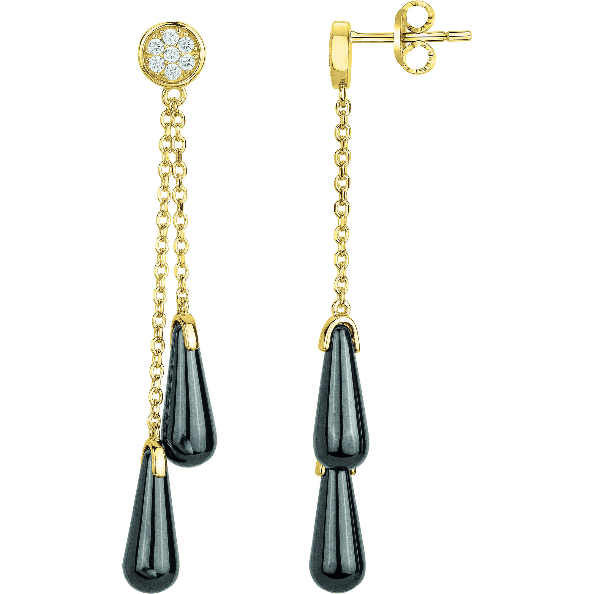 Boucles d'oreilles Iznik Phebus Femme en Plaqué Or
