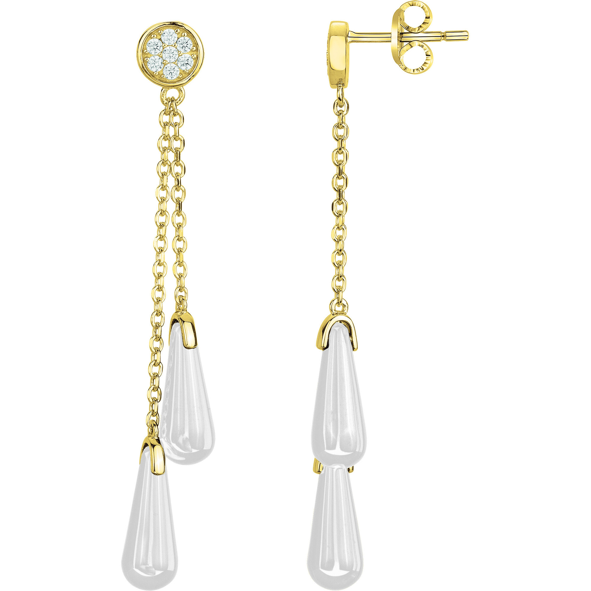 Boucles d'oreilles Iznik Phebus Femme en Plaqué Or