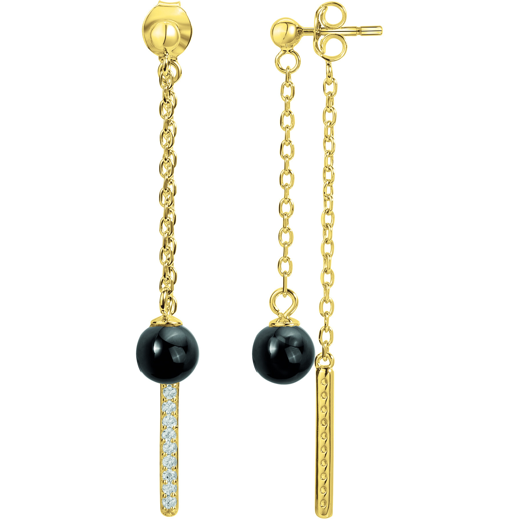 Boucles d'oreilles Andaluz Phebus Femme en Plaqué Or