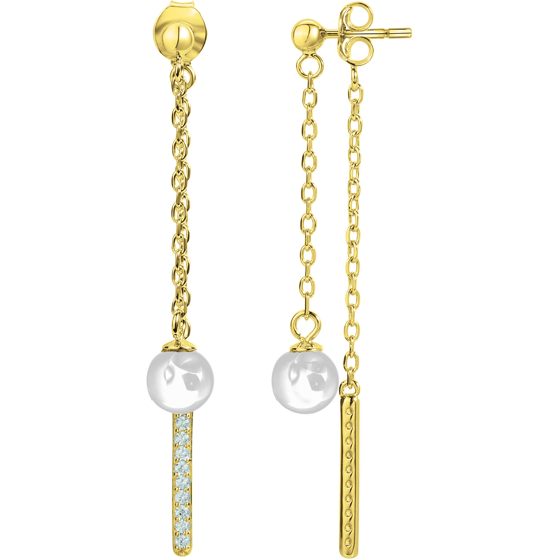 Boucles d'oreilles Andaluz Phebus Femme en Plaqué Or
