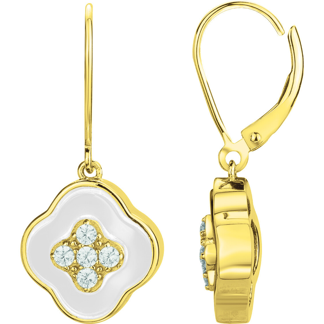 Boucles d'oreilles Nébuleuse Phebus Femme en Plaqué Or