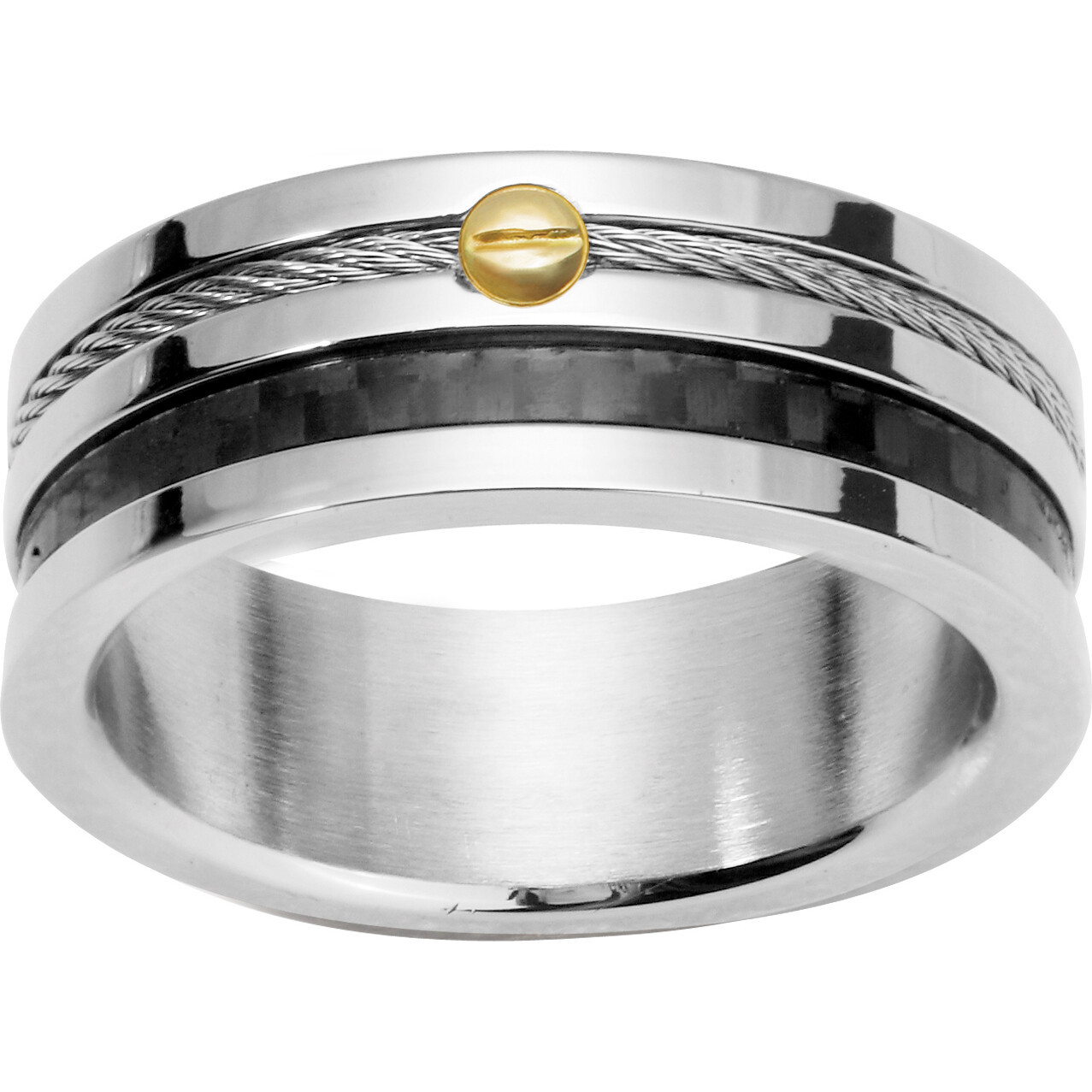 Bague Louka Phebus Homme en Acier