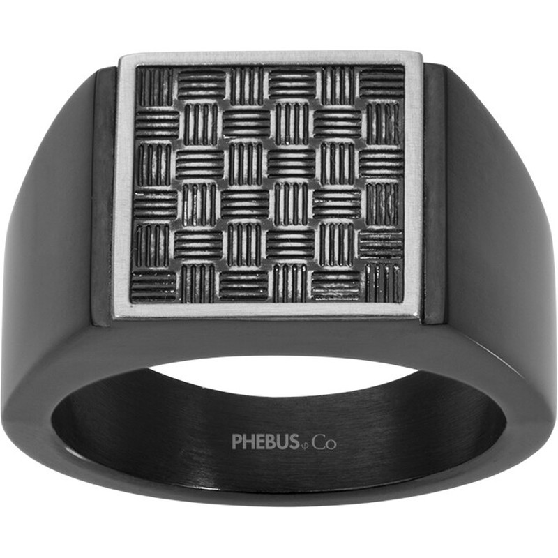 Bague Justin Phebus Homme en Acier