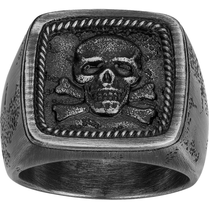 Bague Tête de mort Phebus Homme en Acier