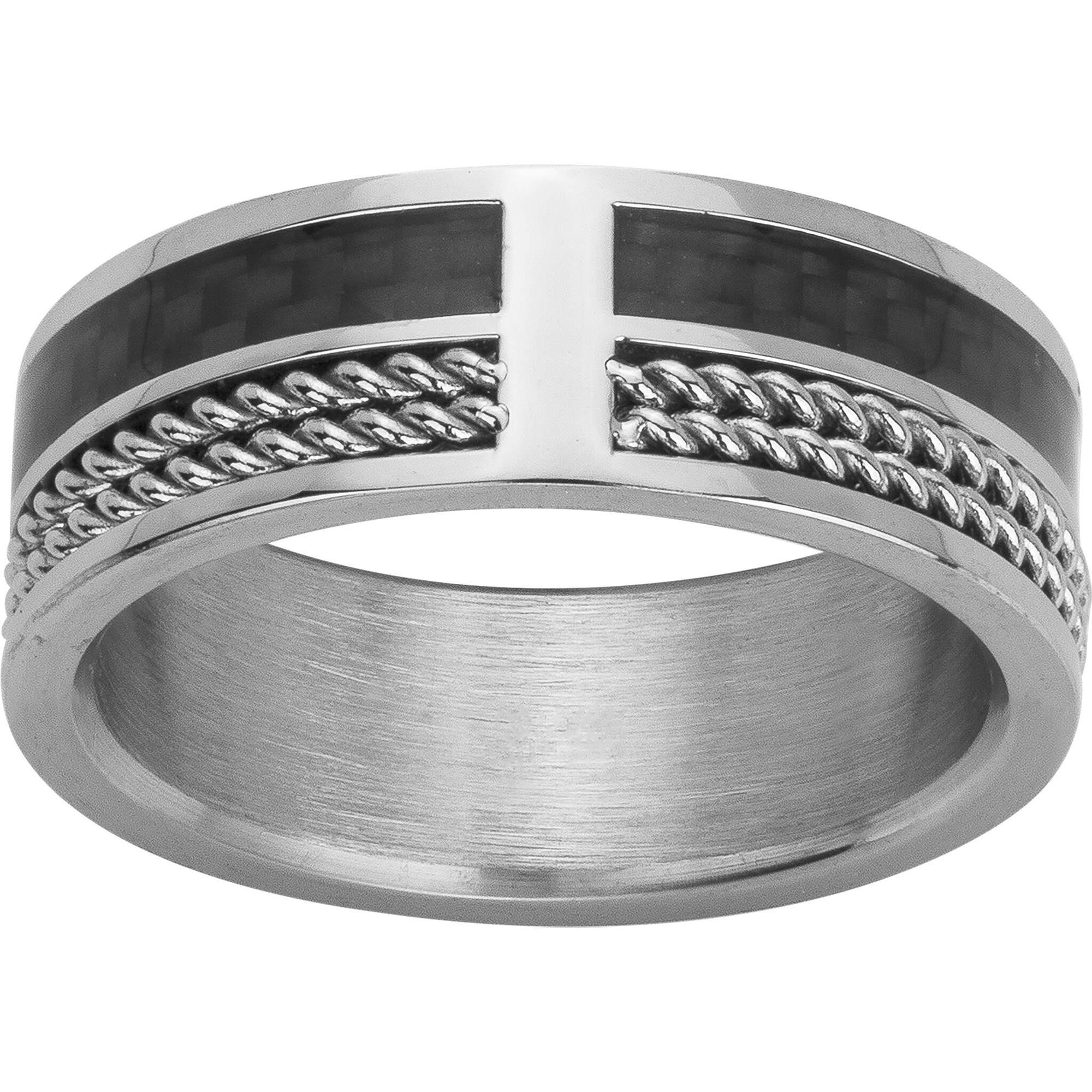 Bague Julius Phebus Homme en Acier