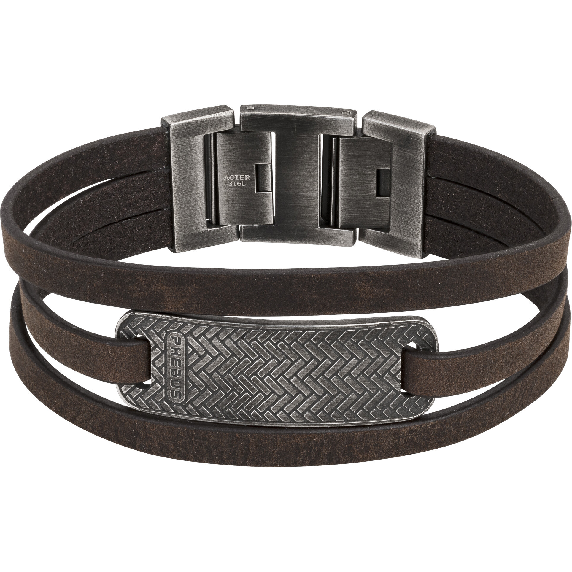 Bracelet Amos Phebus Homme en Acier