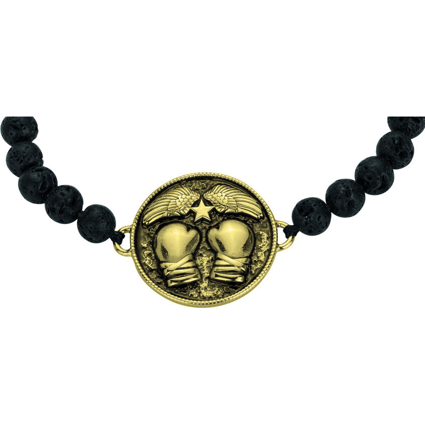 Bracelet Boxe Doré Phebus Homme en Acier