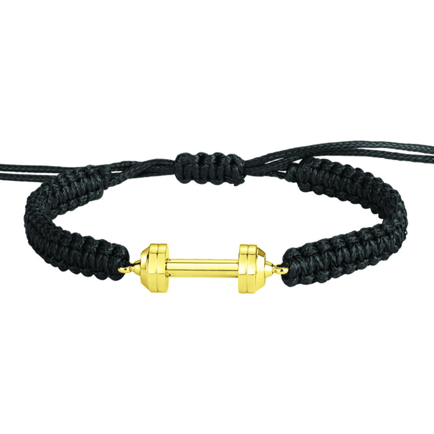 Bracelet Haltère Doré Phebus Homme en Acier