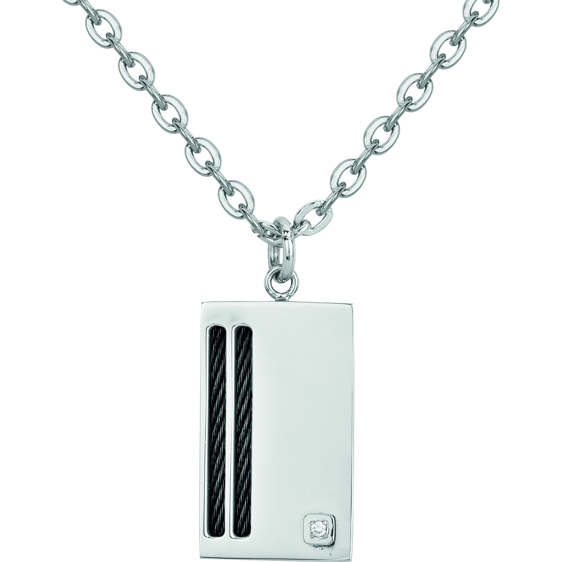 Collier Damien Phebus Homme en Acier
