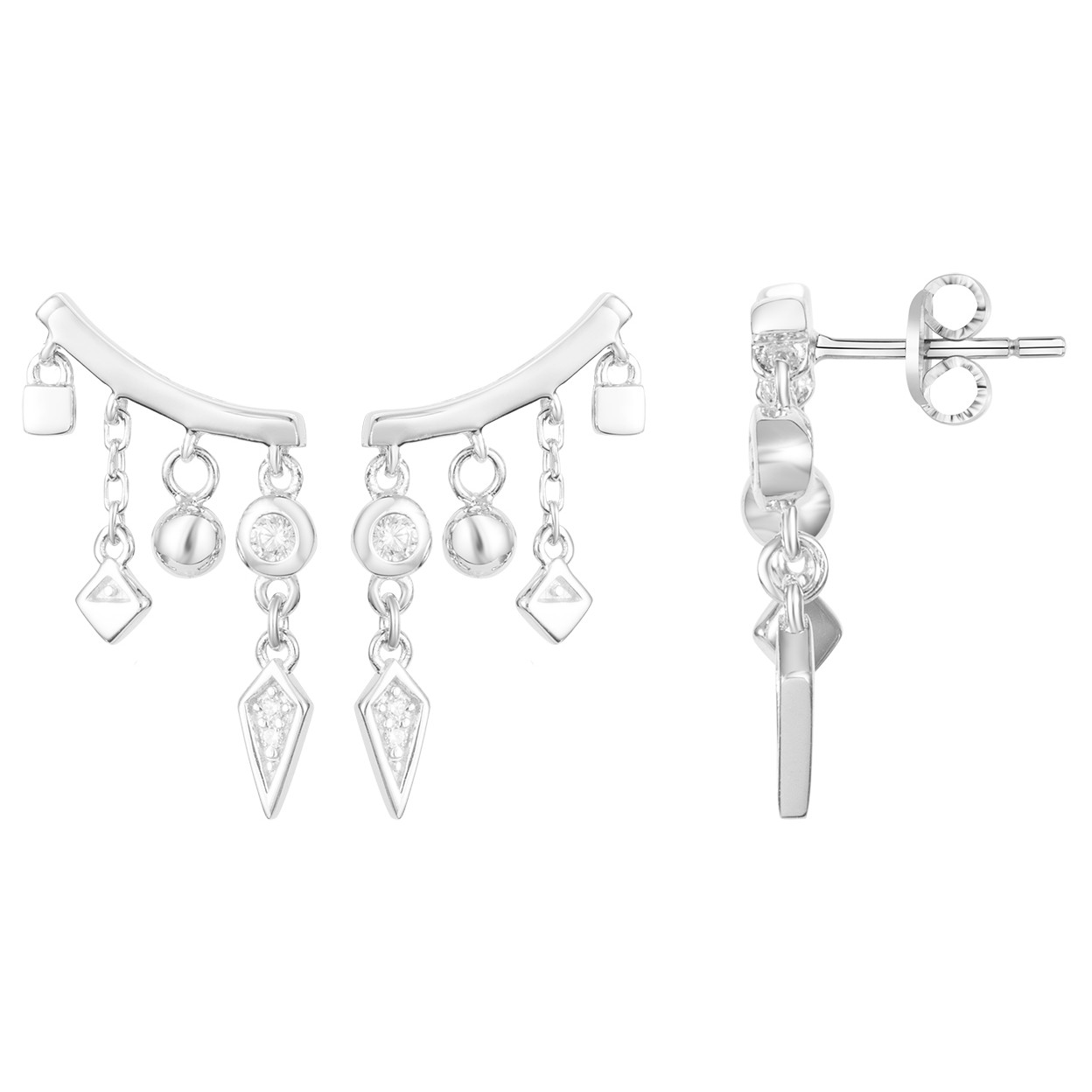 Boucles d'oreilles Phebus Femme en Argent