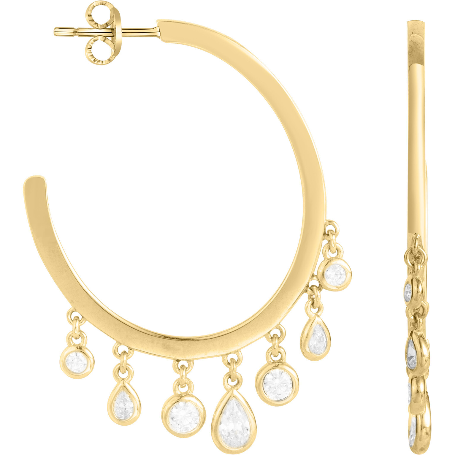 Boucles d'oreilles Phebus Femme en Plaqué Or