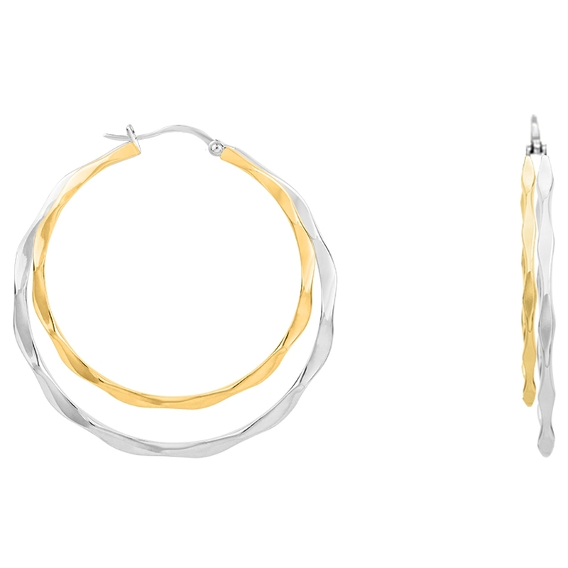 Boucles d'oreilles Elodie Phebus Femme en Acier