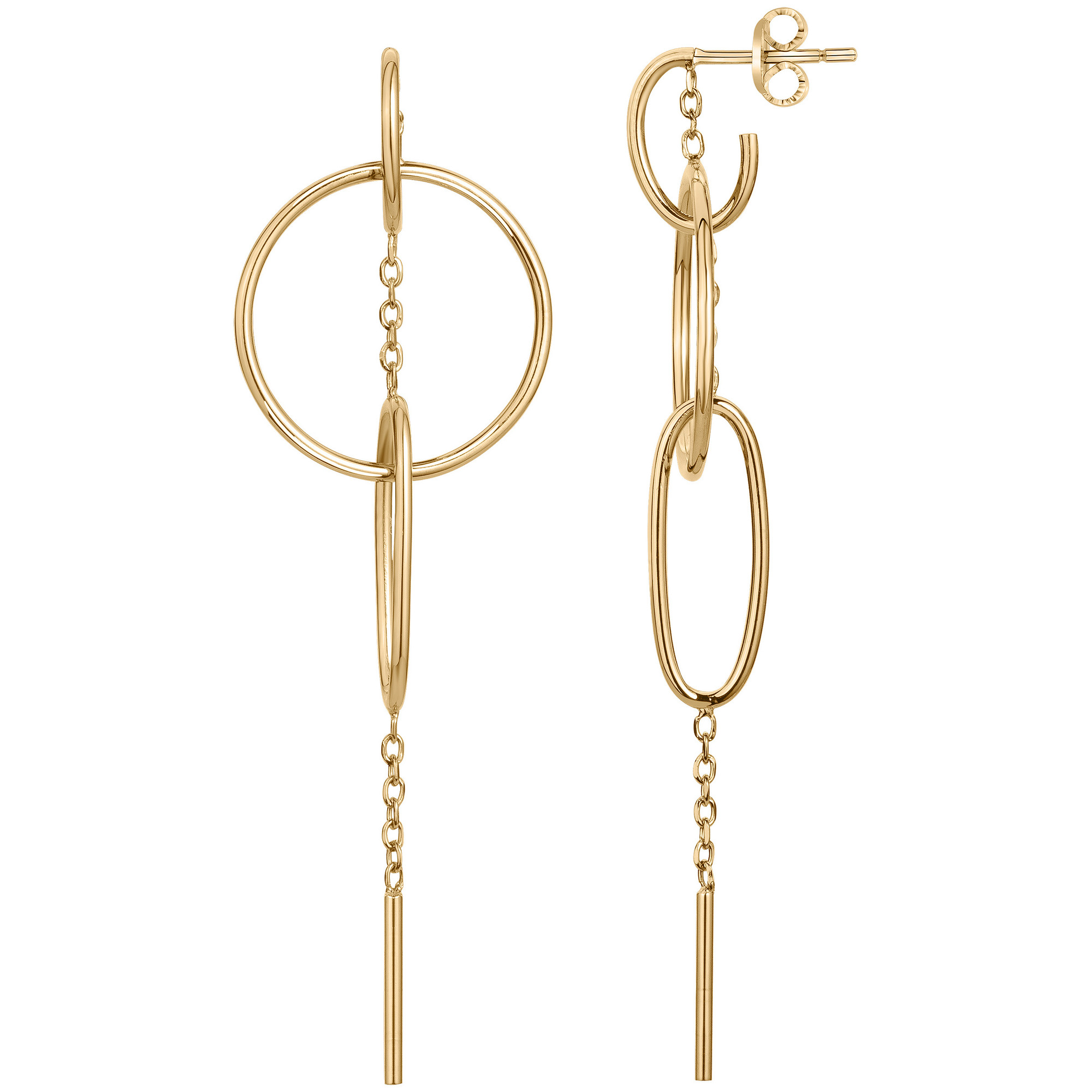Boucles d'oreilles Genevieve Phebus Femme en Acier