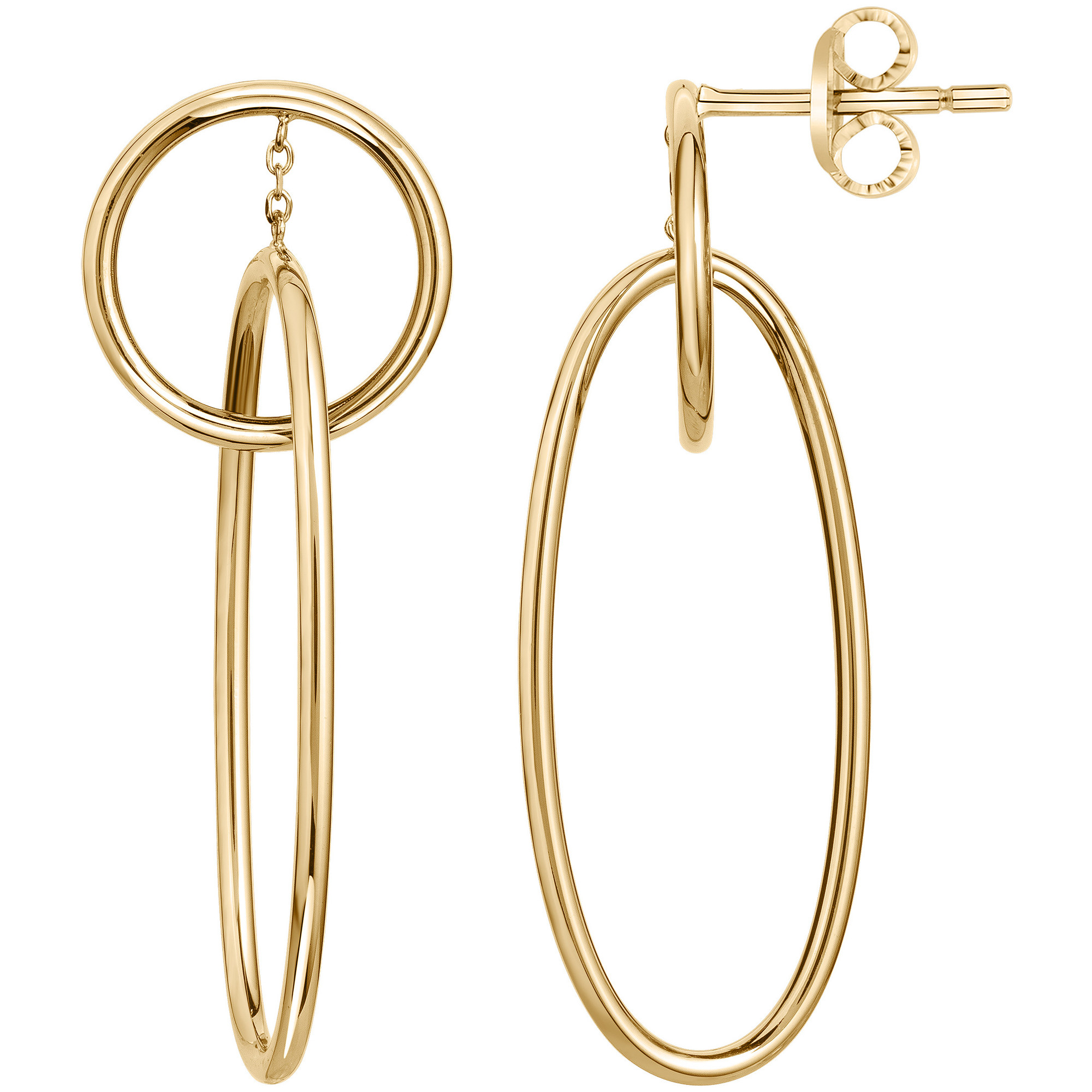 Boucles d'oreilles Genevieve Phebus Femme en Acier