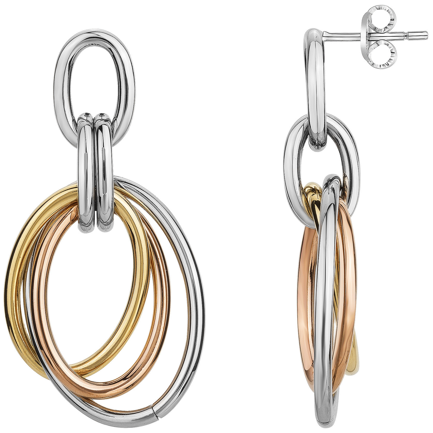 Boucles d'oreilles Amber Phebus Femme en Acier
