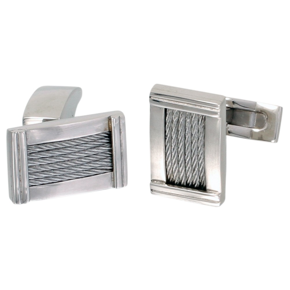 Boutons de manchette Sasha Phebus Homme en Acier