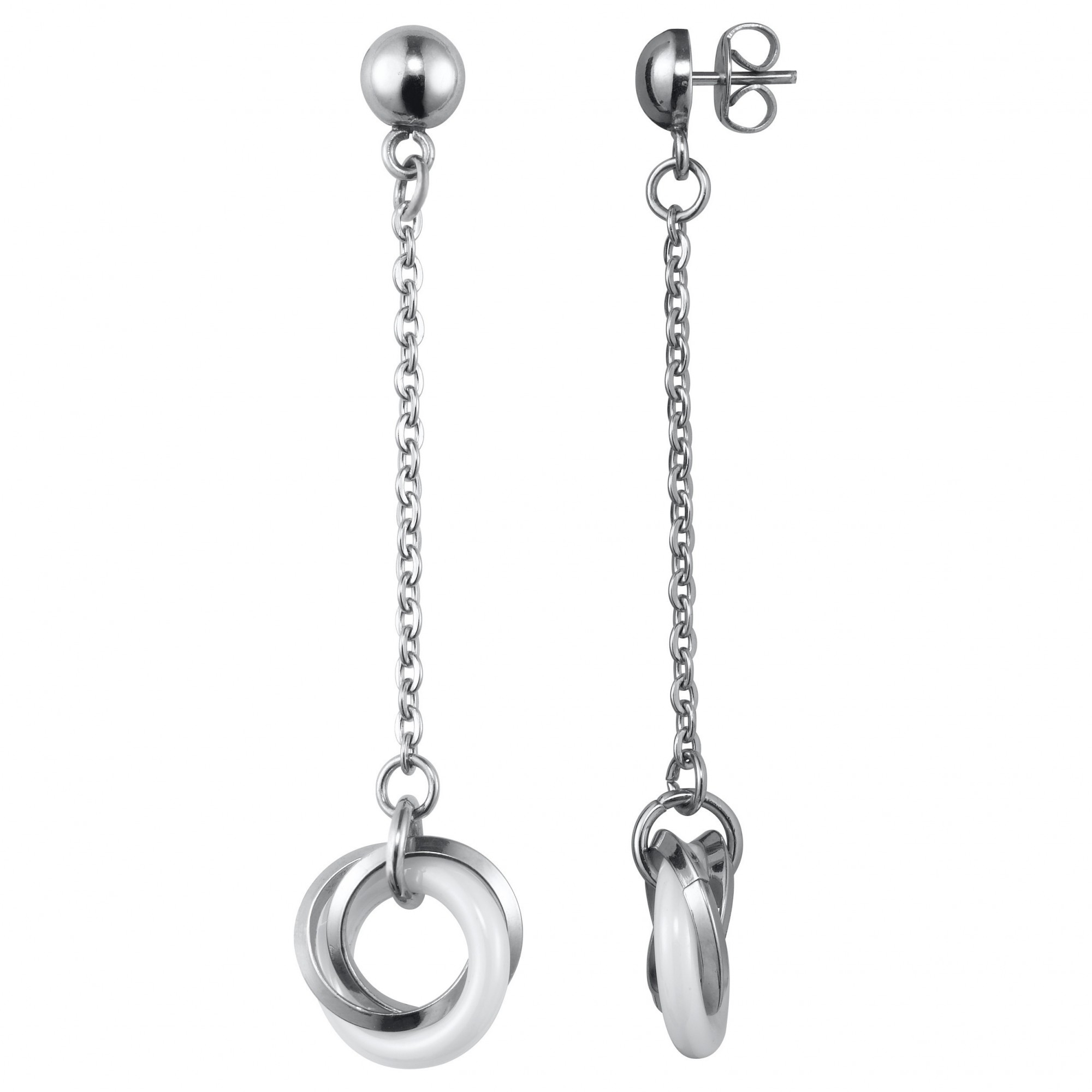 Boucles d'oreilles Ellie Phebus Femme en Acier