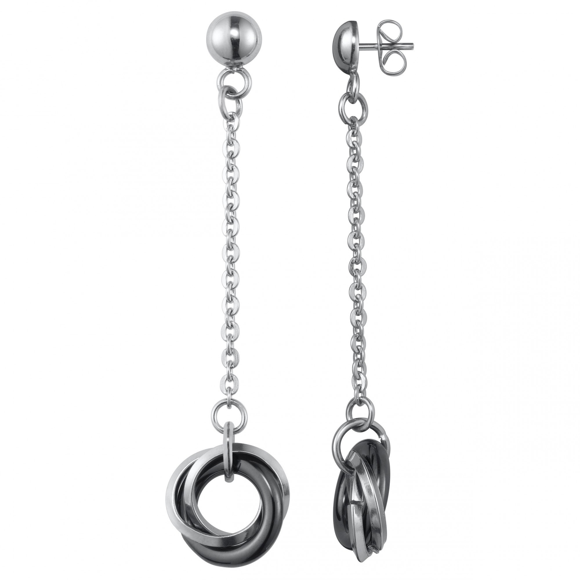 Boucles d'oreilles Ellie Phebus Femme en Acier