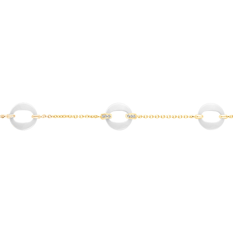 Bracelet Fresque Phebus Femme en Plaqué Or