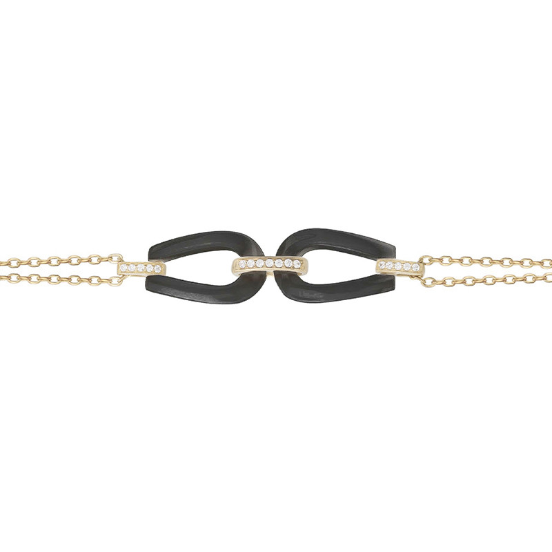 Bracelet Amphore Phebus Femme en Plaqué Or