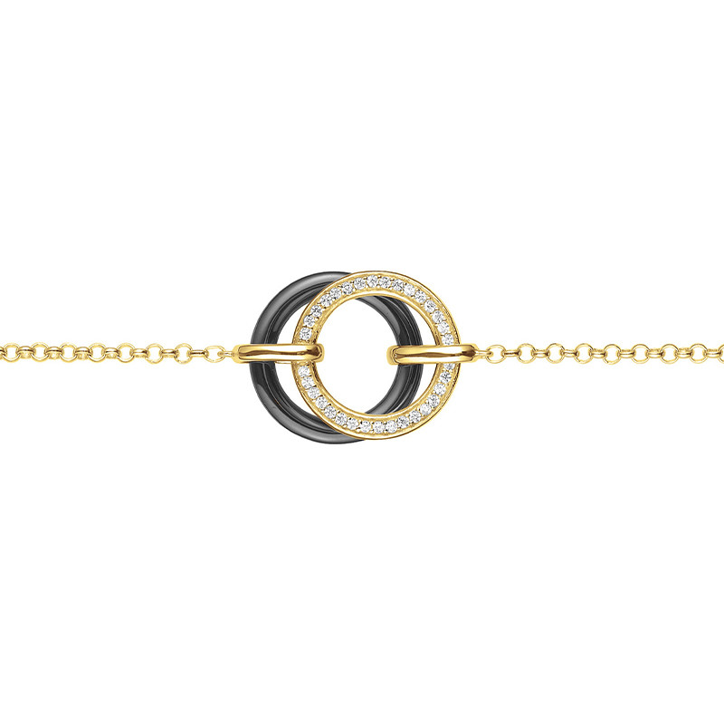 Bracelet Hélice Phebus Femme en Plaqué Or