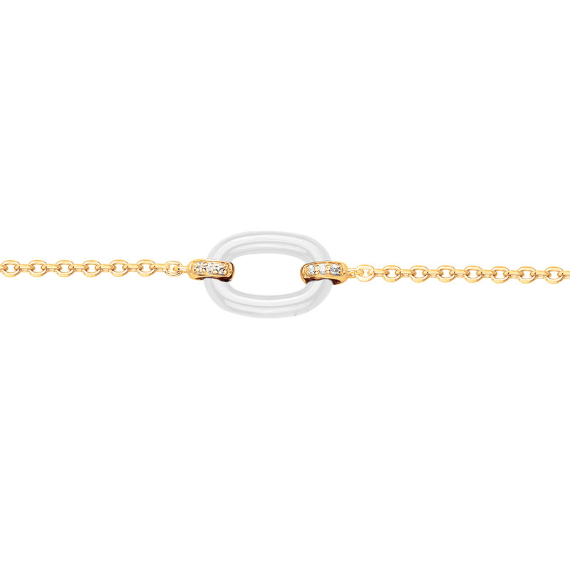 Bracelet Silice Phebus Femme en Plaqué Or