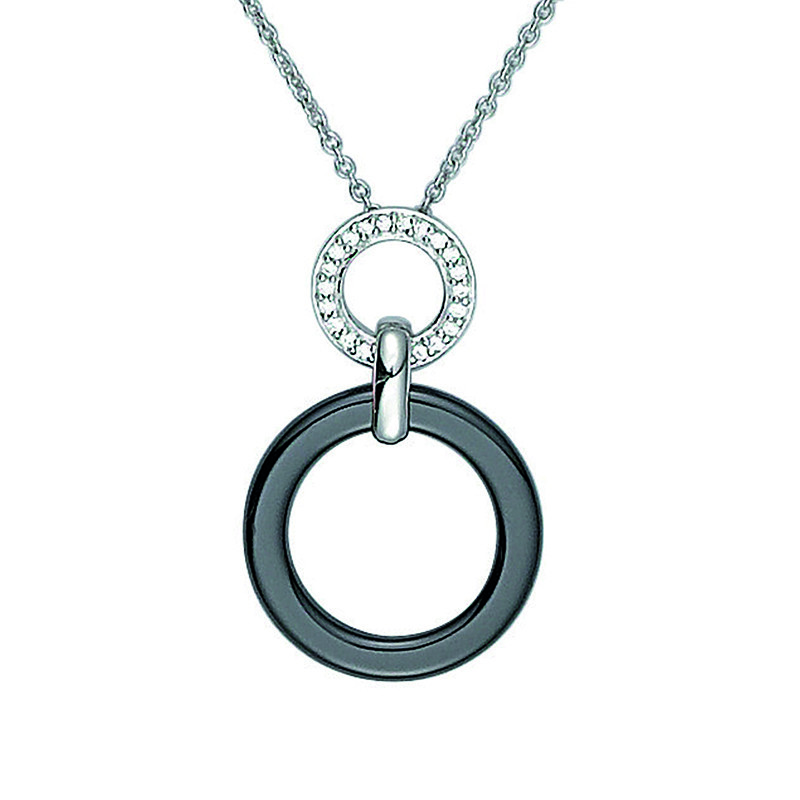 Collier Émail Cloisonné Phebus Femme en Argent