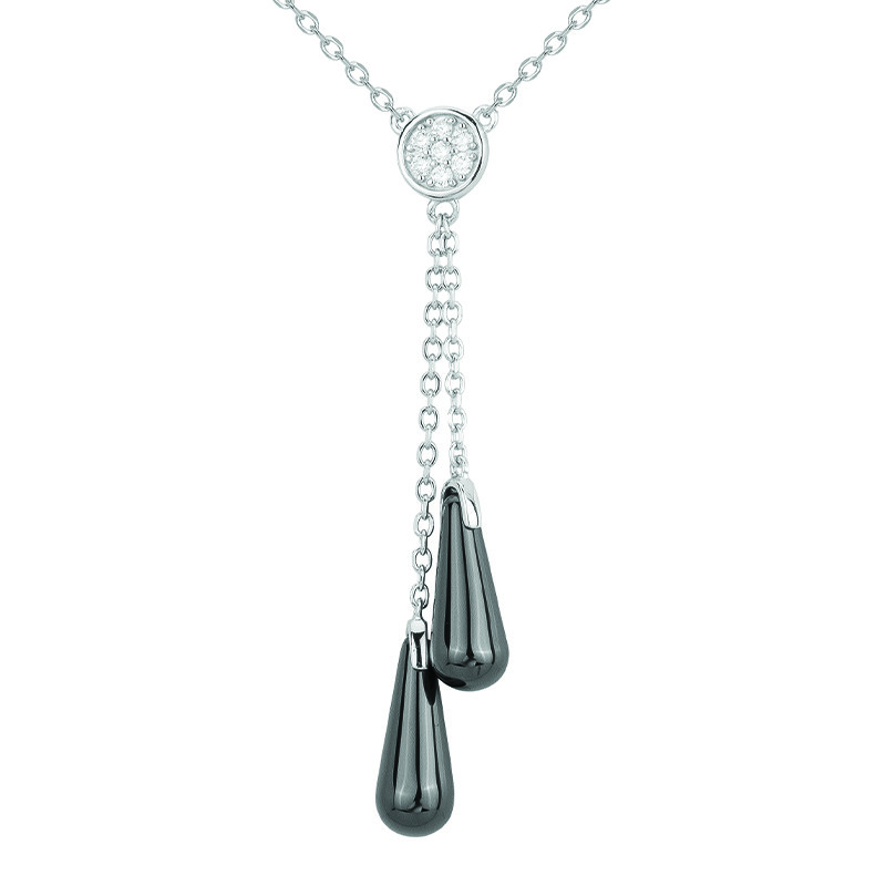 Collier Albâtre Phebus Femme en Argent