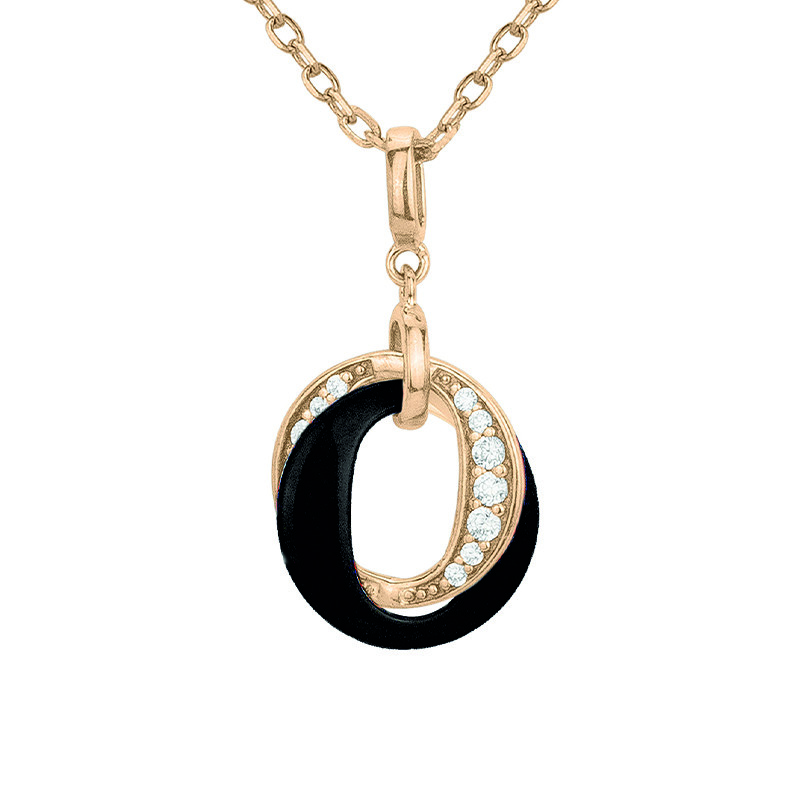 Collier Onde Phebus Femme en Plaqué Or