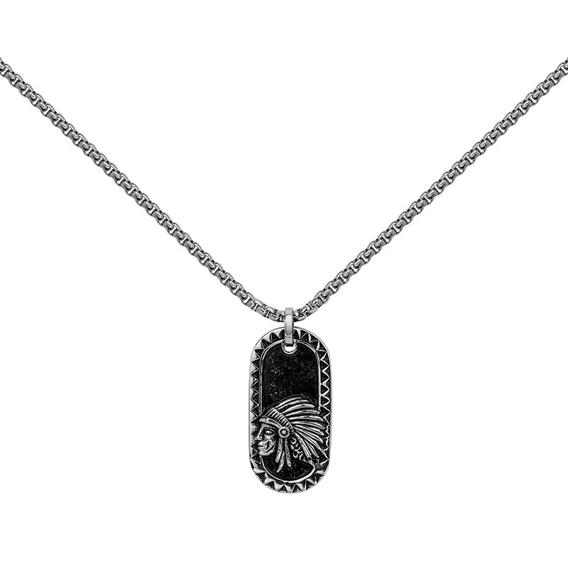 Collier Indien Phebus Homme en Acier