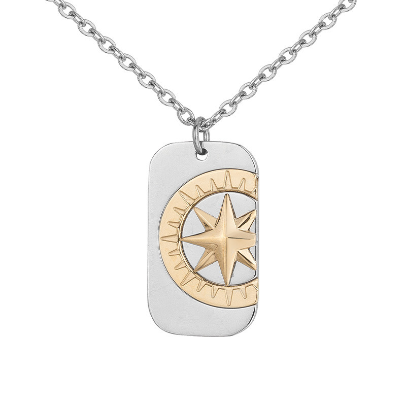 Collier Médaille Zodiaque Phebus Homme en Acier